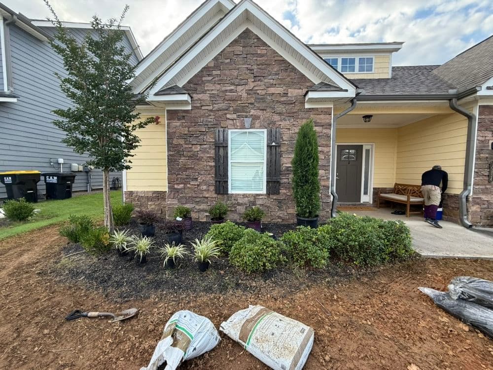 Gallery photos for Curb Appeal Boost with New Sod and Plant Installation in Apison: Image #2