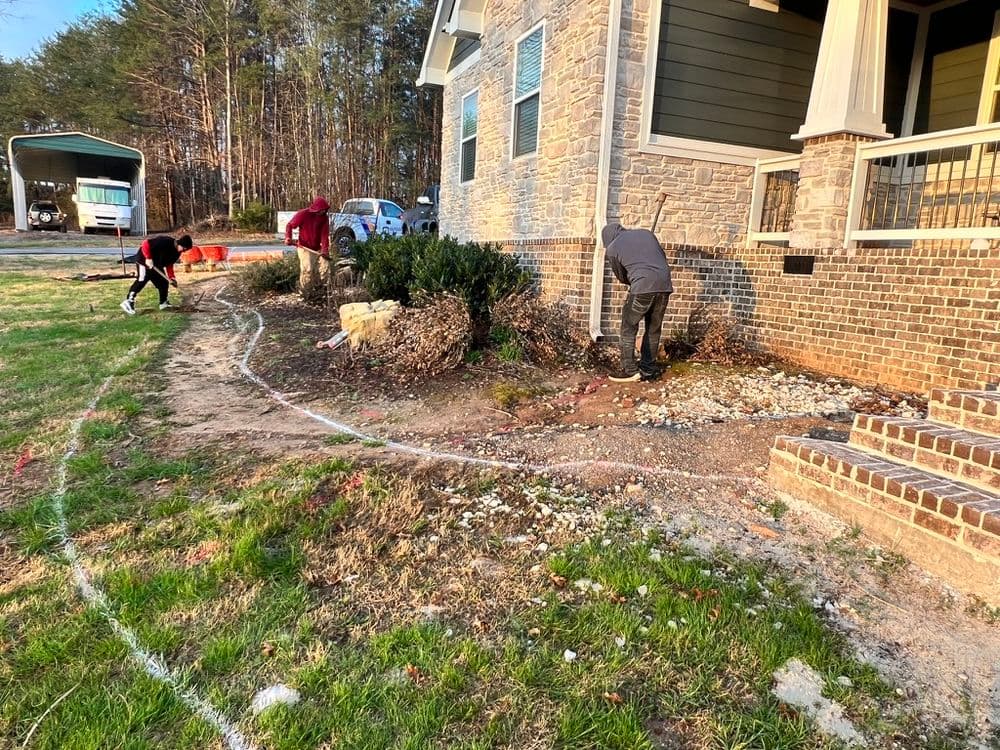 Gallery photos for Brick Entrance Stairs, Paver Walkway and Full Landscaping Overhaul: Image #12