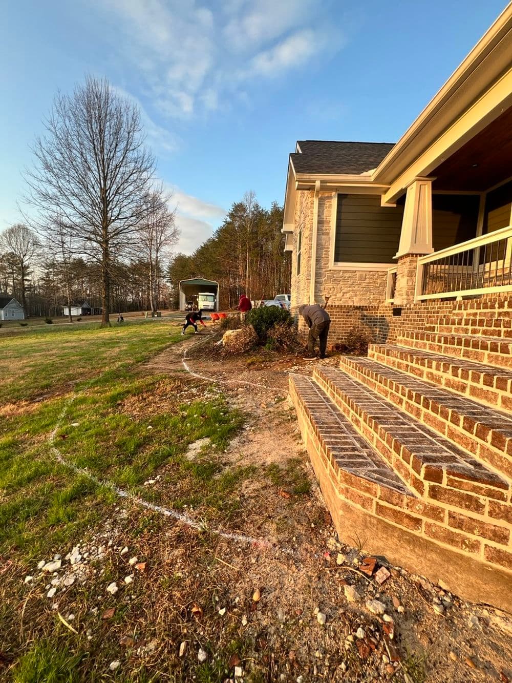 Gallery photos for Brick Entrance Stairs, Paver Walkway and Full Landscaping Overhaul: Image #13