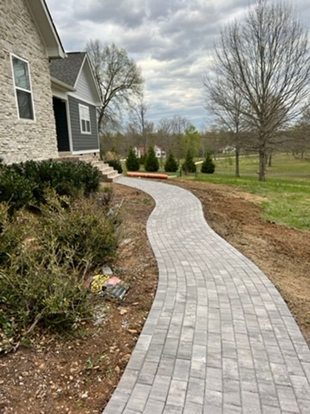 Gallery photos for Brick Entrance Stairs, Paver Walkway and Full Landscaping Overhaul: Image #8