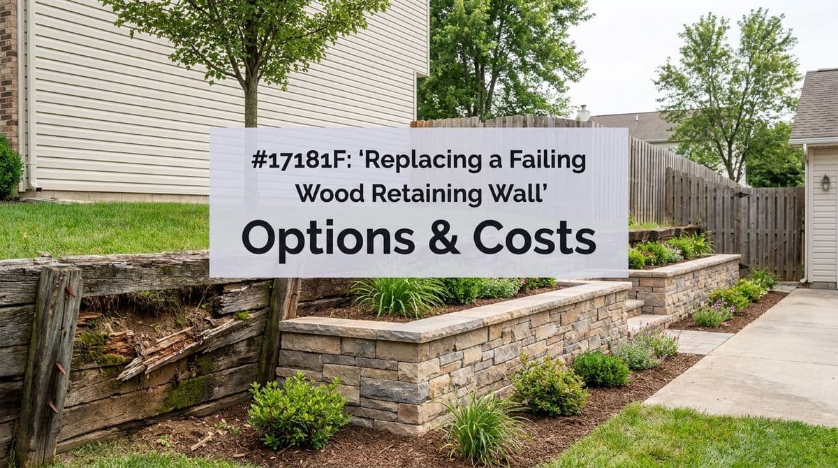 Replacing a Failing Wood Retaining Wall: Options & Costs image